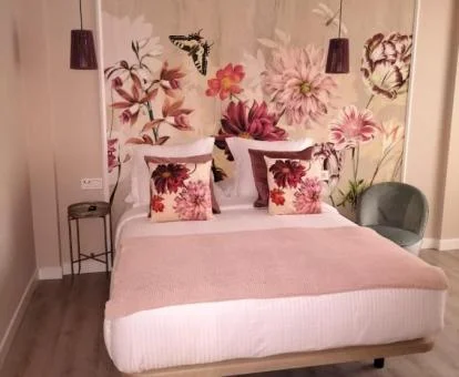 Una de las coquetas habitaciones dobles de este acogedor hotel boutique.