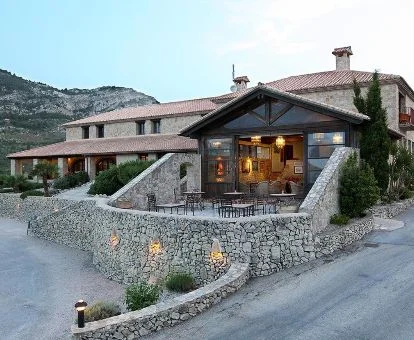 Edificio de este hotel rural en un tranquilo entorno para explorar.