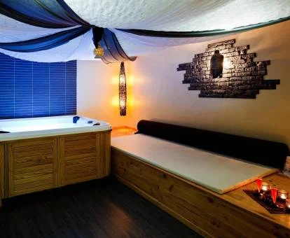 Acogedor centro de bienestar de este hotel ideal para parejas.
