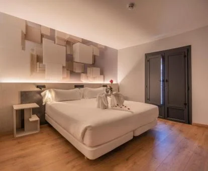 Una de las modernas habitaciones dobles de este hotel boutique.