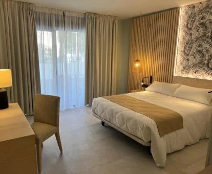 Una de las cómodas habitaciones dobles del hotel.