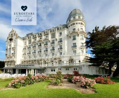 Espectacular hotel con encanto y bellos jardines.