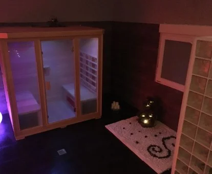 Zona de bienestar de este hotel con encanto.