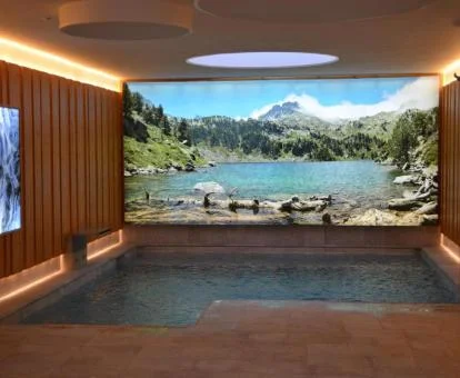 Acogedora zona de bienestar de este coqueto hotel rural.