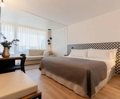 Una de las elegantes habitaciones de este hotel boutique.