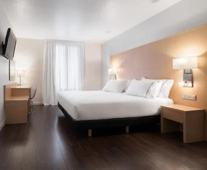 Una de las luminosas habitaciones de este hotel boutique.