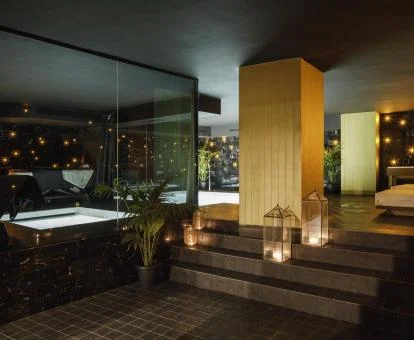 Elegante centro de bienestar del hotel.