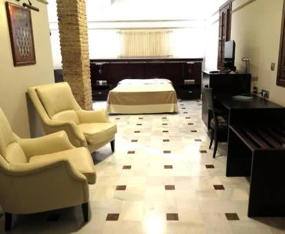 Una de las acogedoras habitaciones de este hotel boutique.
