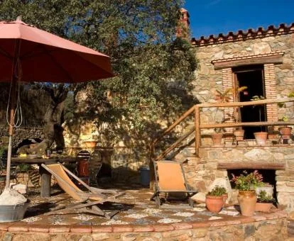 Una de las preciosas cabañas independientes de este establecimiento rural.