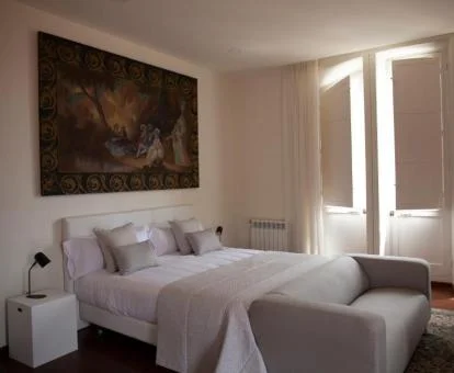 Una de las coquetas habitaciones dobles de este acogedor hotel.