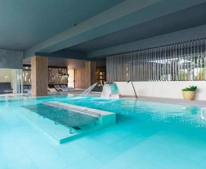 Zona de aguas de este fabuloso hotel con encanto.