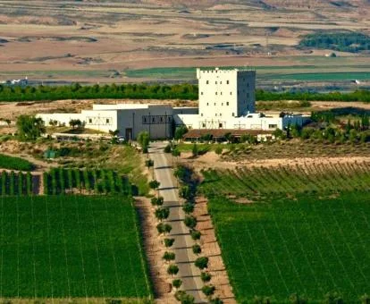 Vista aérea de este espectacular hotel romántico.