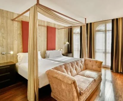 Una de las hermosas habitaciones dobles del hotel.