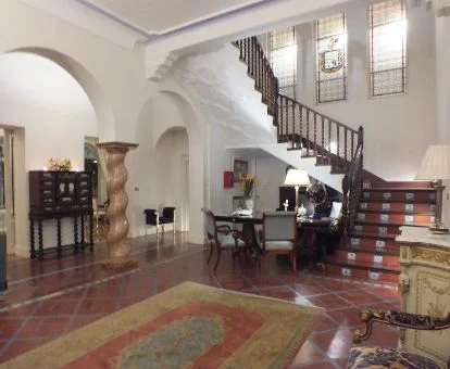 Uno de los espacios de uso compartido de este alojamiento rural.