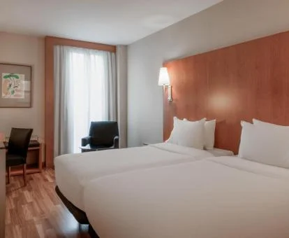 Una de las elegantes habitaciones de este hotel boutique.