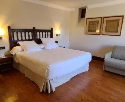 Una de las acogedoras habitaciones dobles de este hermoso hotel.