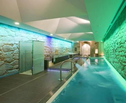 Zona de bienestar de este precioso parador.