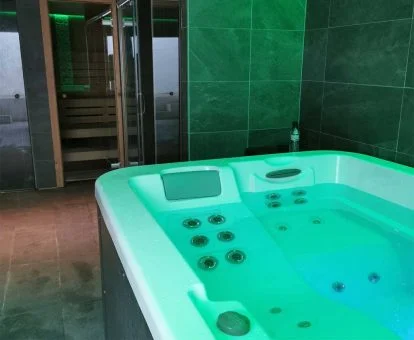 Zona de bienestar de uso privado del hotel.