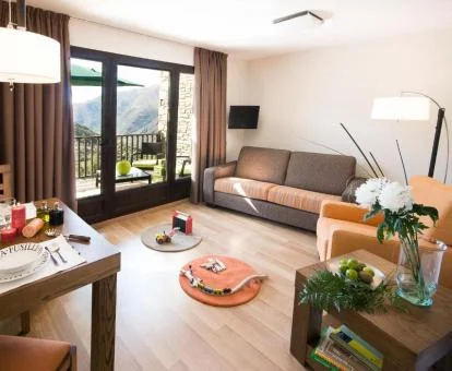 Interior de uno de los acogedores apartamentos de este complejo.