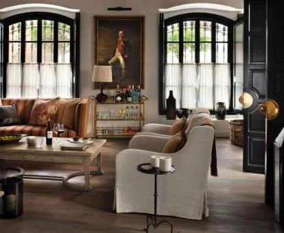 Elegante espacio de uso compartido de este coqueto hotel boutique.