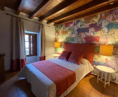 Una de las coquetas habitaciones dobles de este acogedor hotel.