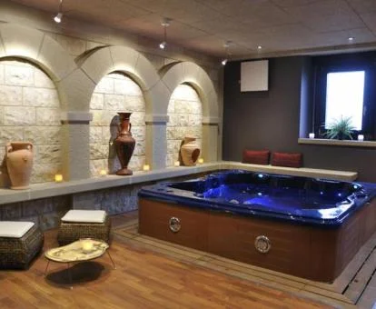 Zona de bienestar con encanto de este acogedor hotel.