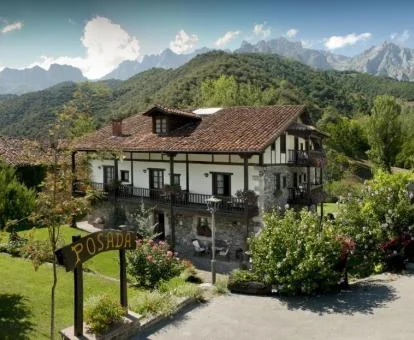 Edificio de este hotel boutique rural en un tranquilo entorno para descansar.