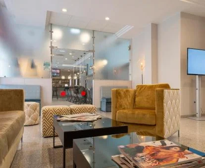 Uno de los espacios de uso compartido de este hotel boutique.