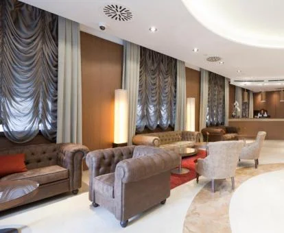 Uno de los elegantes espacios de uso compartido del hotel.