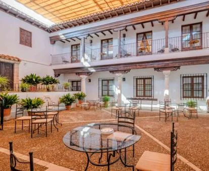 Una de las zonas comunes de este precioso hotel rural.