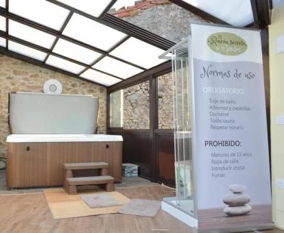 Acogedor espacio de bienestar del alojamiento.
