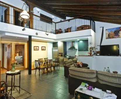 Una de las zonas comunes de este romántico hotel.