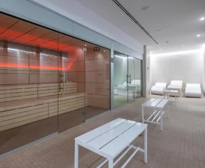 Instalaciones de bienestar del centro de spa del hotel.