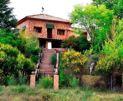 Establecimiento rodeado de hermosos jardines y vegetación en un entorno natural fabuloso para explorar.