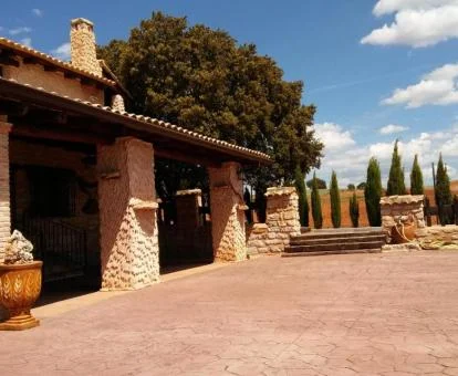 Zona exterior de este alojamiento de casas independientes.