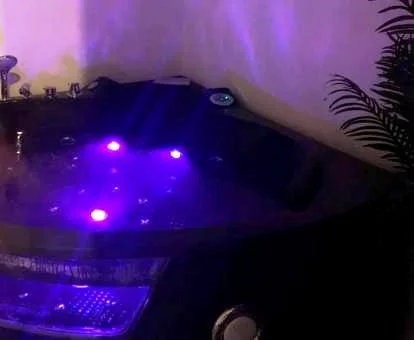 Amplio jacuzzi privado del apartamento de un dormitorio de este establecimiento.