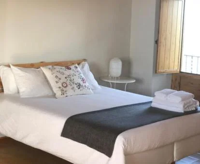 Una de las acogedoras habitaciones dobles de este tranquilo hotel rural.