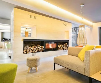 Una de las elegantes zonas comunes de este coqueto hotel con encanto.