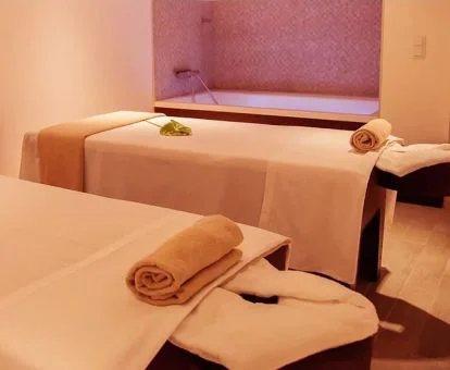 Sala de tratamientos del centro de spa de este hotel.