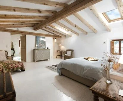 Una de las amplias habitaciones de este coqueto hotel boutique.