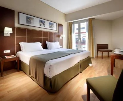 Una de las elegantes habitaciones dobles de este hotel boutique.
