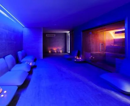 Acogedor centro de bienestar de este hotel ideal para parejas.