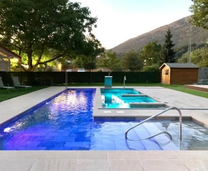 Instalaciones de bienestar al aire libre de este precioso hotel.