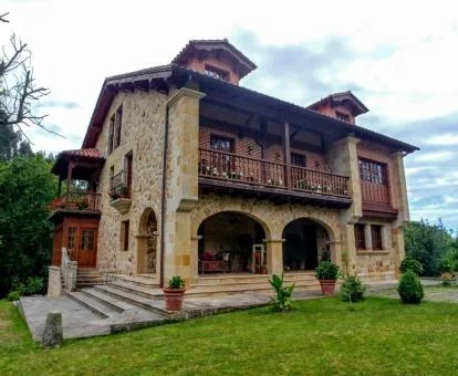 Fabuloso edificio de este hotel romántico.