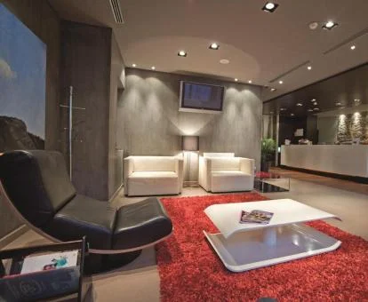 Salón compartido con un elegante estilo de este coqueto hotel.