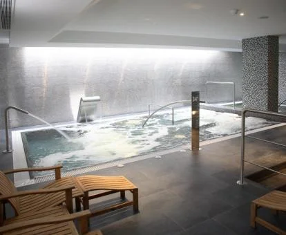 Zona de aguas del spa de este hotel con encanto.