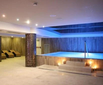 Instalaciones de bienestar del centro de spa del hotel.