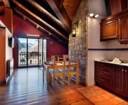 Interior de uno de los acogedores apartamentos del establecimiento.