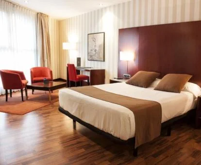 Una de las luminosas habitaciones dobles de este hotel boutique.