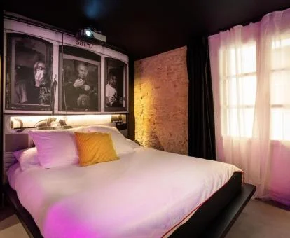 Una de las elegantes habitaciones de este acogedor hotel boutique.